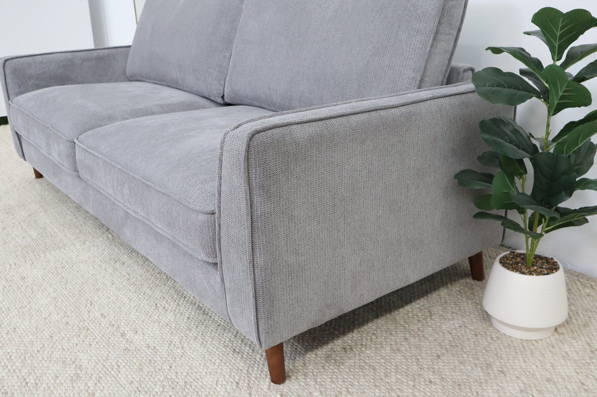 LUCAS GREY 3 SEATER