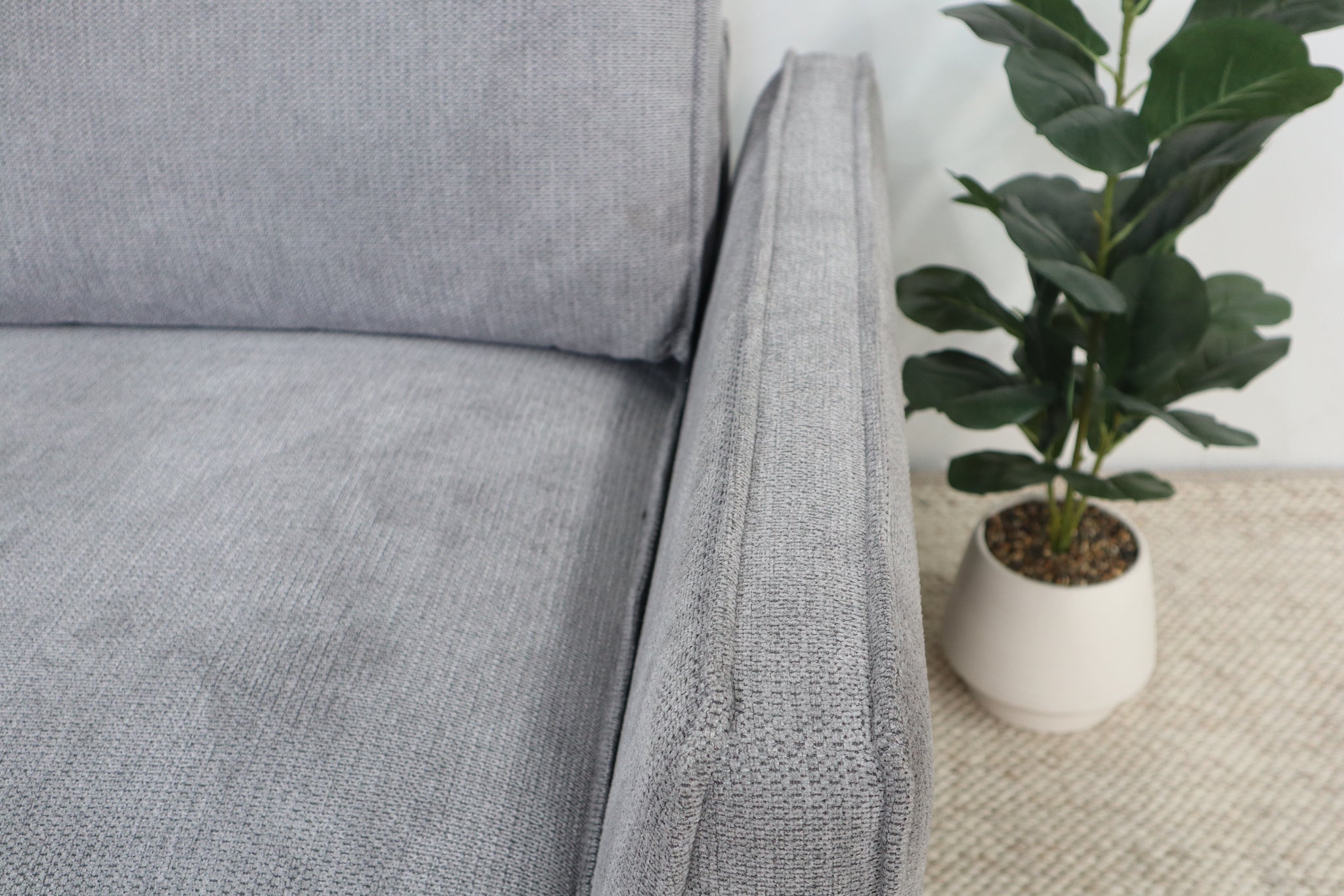 LUCAS GREY 3 SEATER