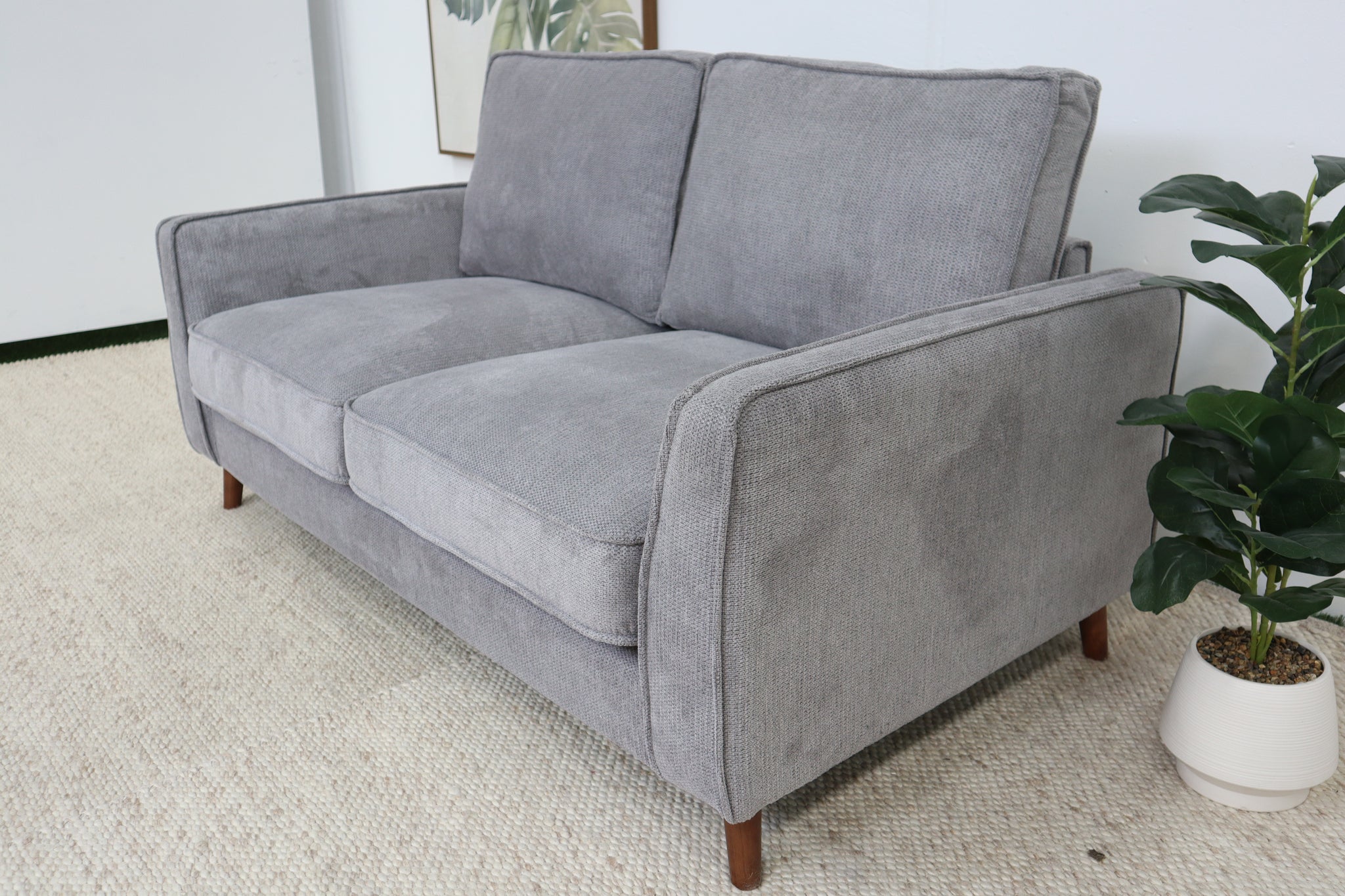 LUCAS GREY 2 SEATER