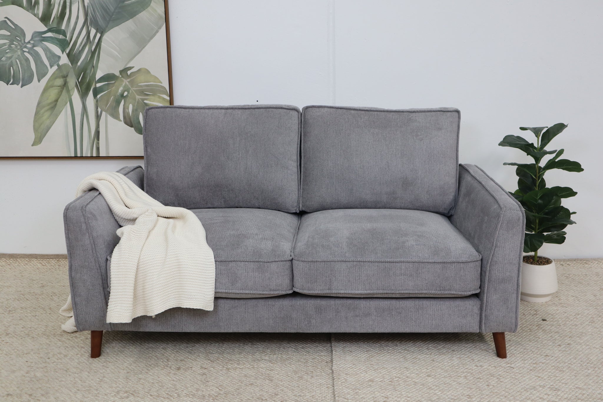 LUCAS GREY 2 SEATER