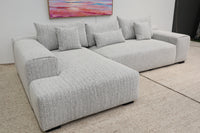 VOLUZZI SALT + PEPPER 3 SEATER CHAISE