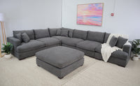 SCARLETT N6 DARK GREY CORNER LOUNGE SUITE