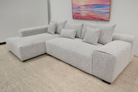 VOLUZZI SALT + PEPPER 3 SEATER CHAISE