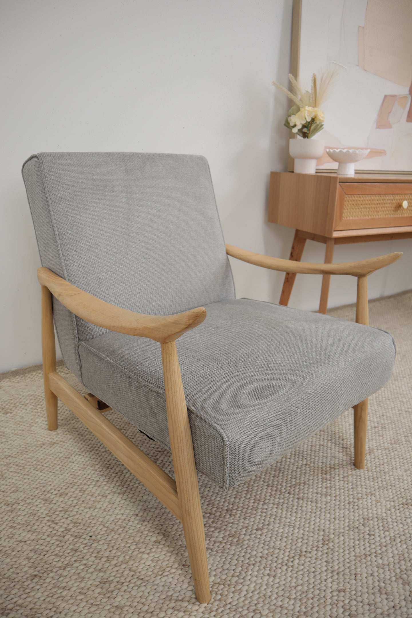 IVY LIGHT GREY ARMCHAIR