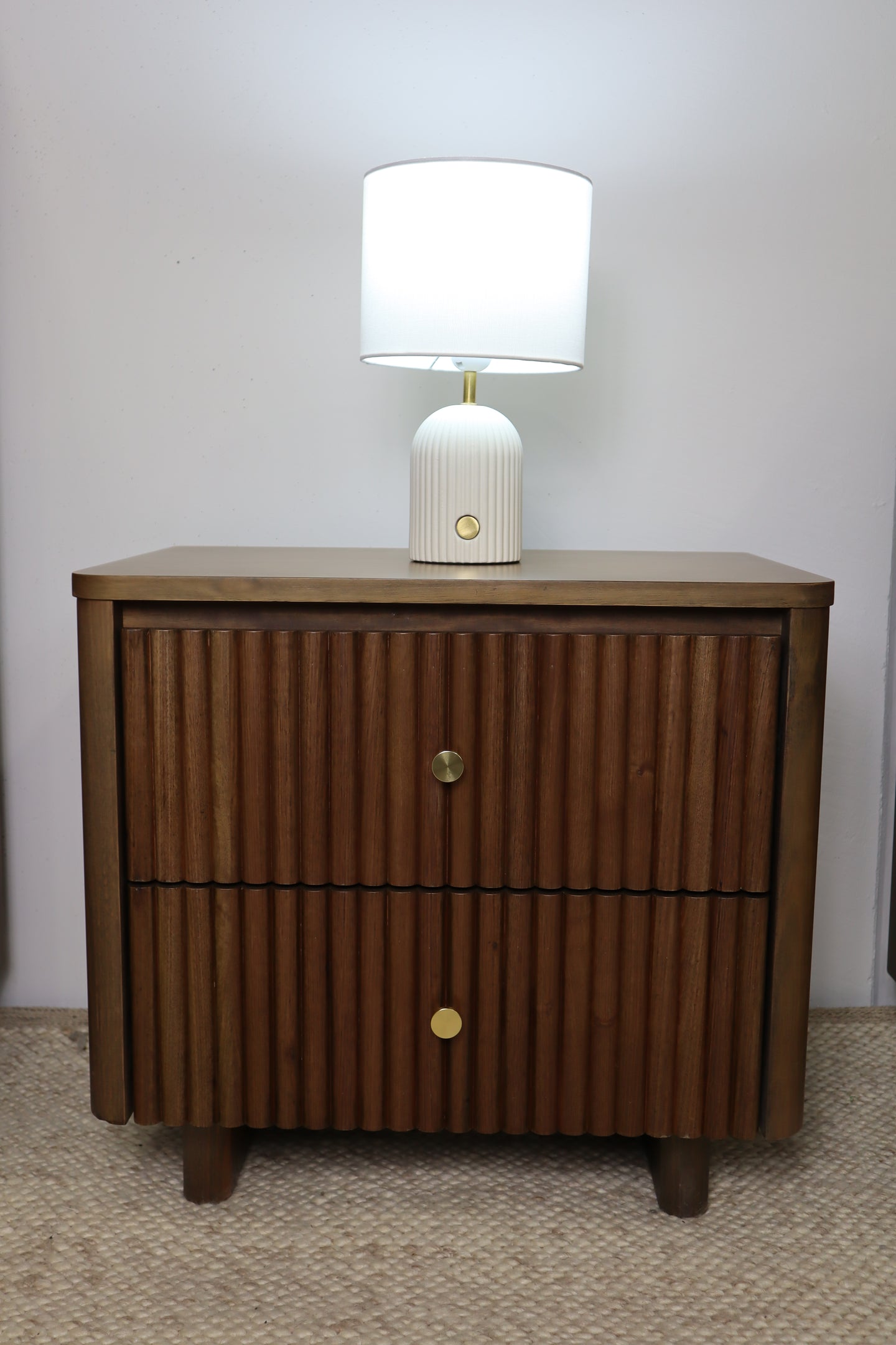 ANNABELLE SMOKE BEDSIDE TABLE