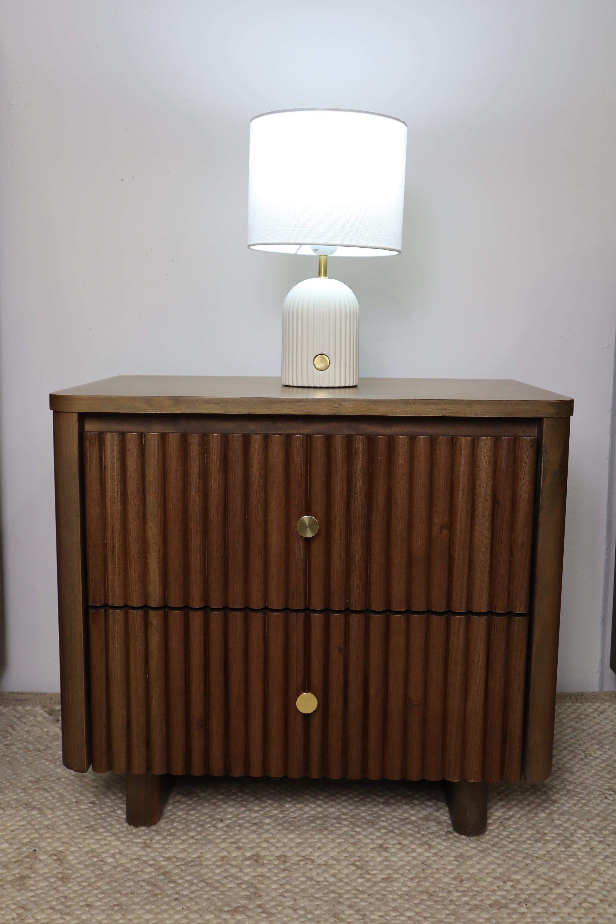 ANNABELLE SMOKE BEDSIDE TABLE