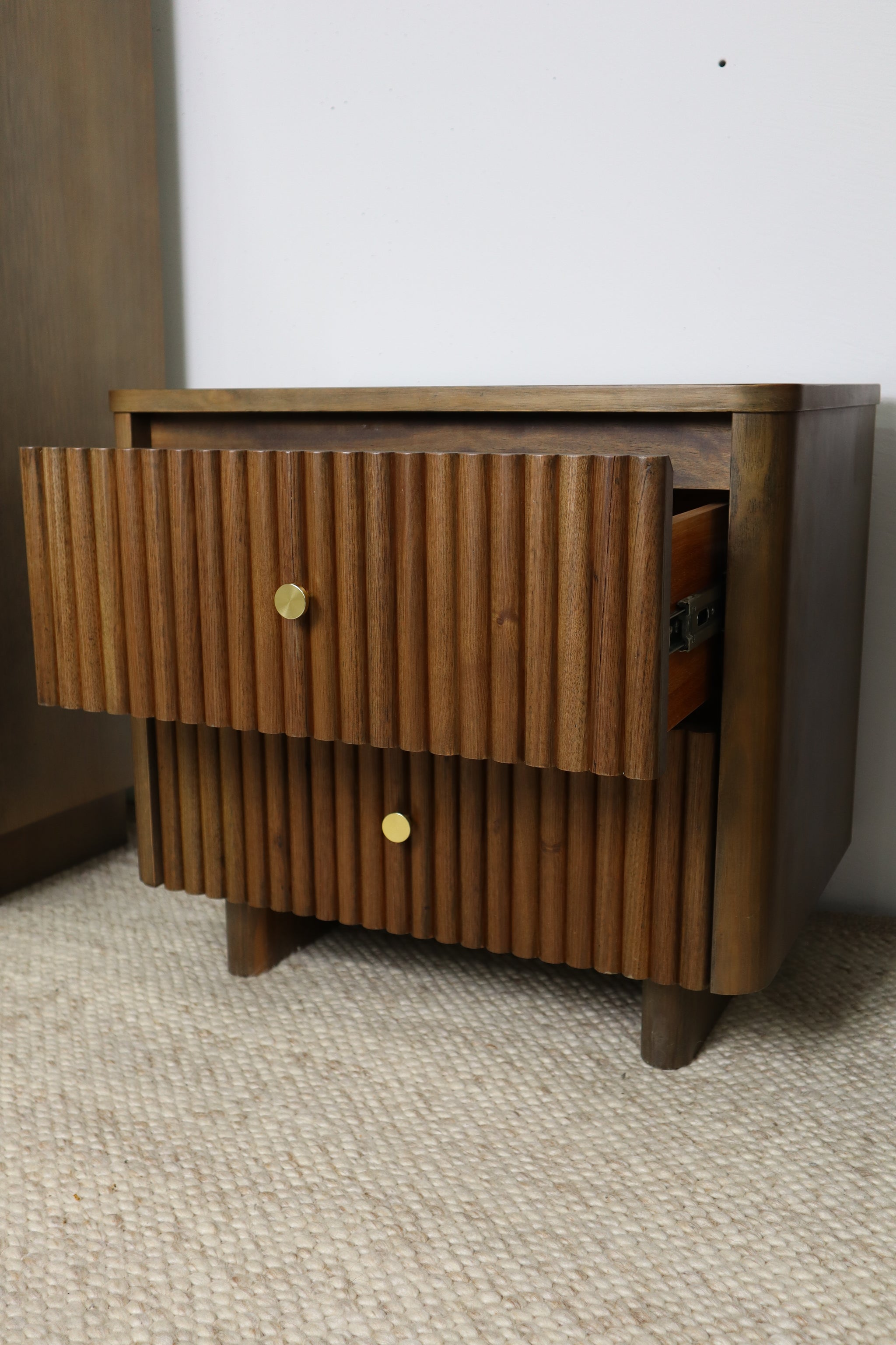 ANNABELLE SMOKE BEDSIDE TABLE