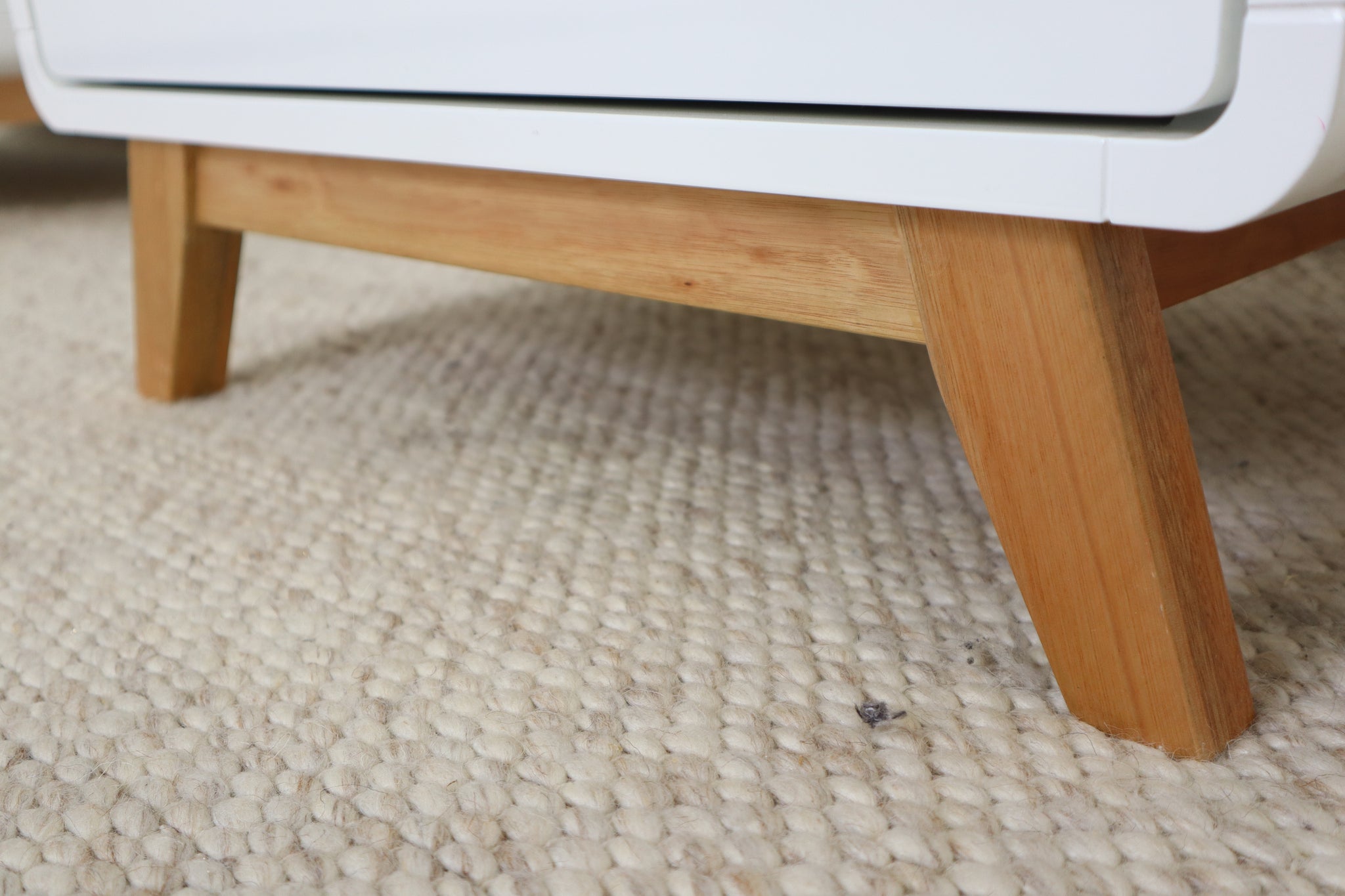 KARA WHITE BEDSIDE TABLE