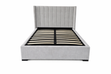LONDON GREY GAS LIFT DOUBLE BED