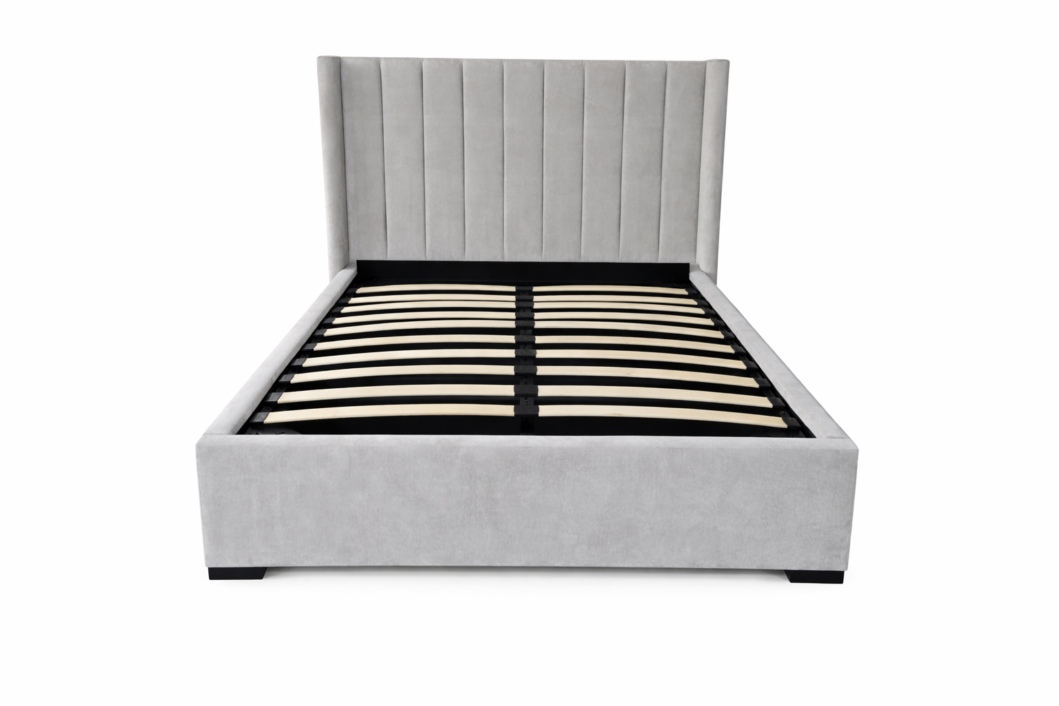 LONDON GREY GAS LIFT DOUBLE BED