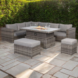 CAMBRIDGE OUTDOOR LOUNGE WITH FIREPIT TABLE