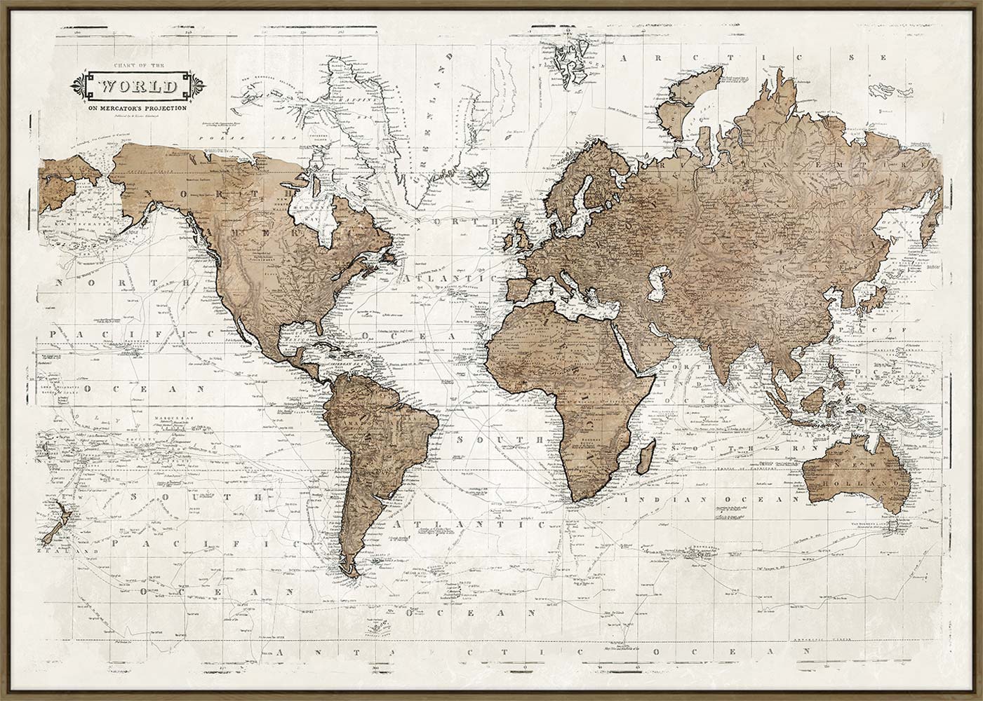 WORLD MAP CANVAS