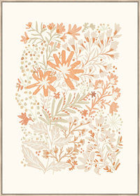 PEACHY FLORAL CANVAS