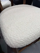 QUINN WHITE FABRIC BAR STOOL
