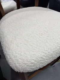 QUINN WHITE FABRIC BAR STOOL