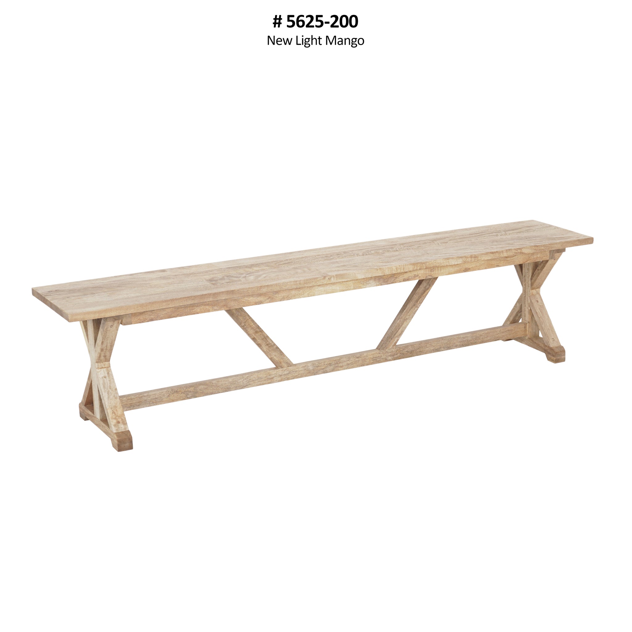 230cm MONTANA MANGO WOOD DINING BENCH