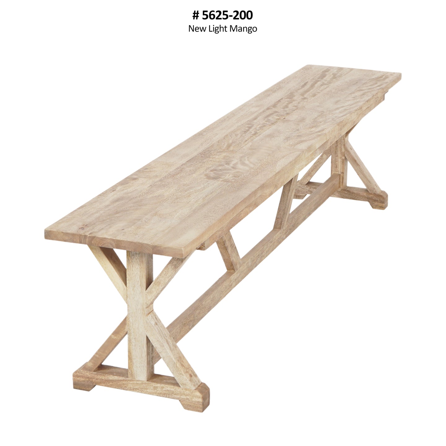 290cm MONTANA MANGO WOOD DINING BENCH