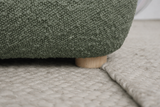LILLY  GAS LIFT GREEN BOUCLE KING BED