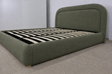 LILLY  GAS LIFT GREEN BOUCLE KING BED