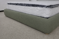 LILLY  GAS LIFT GREEN BOUCLE KING BED