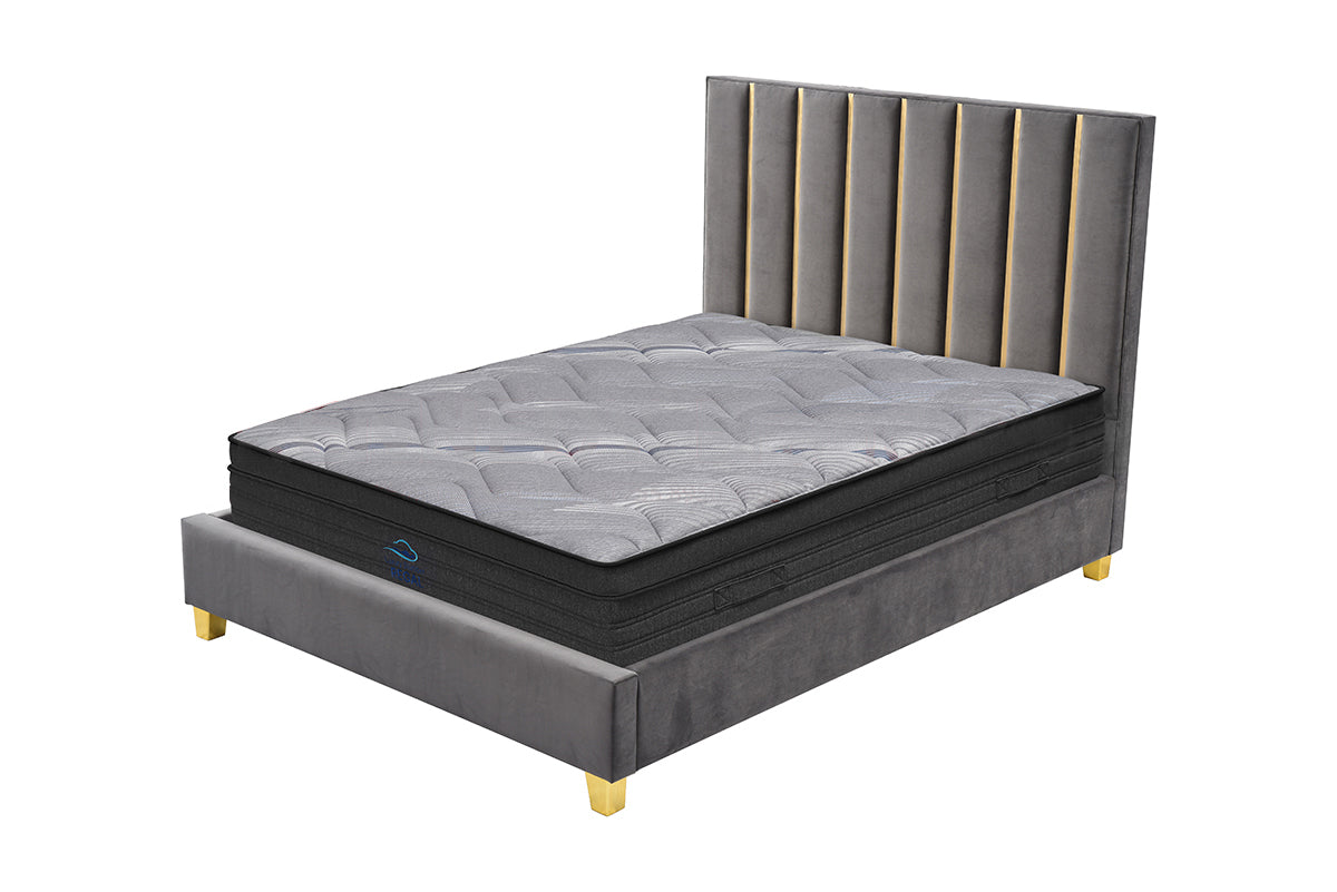 AMARA DARK GREY QUEEN BED
