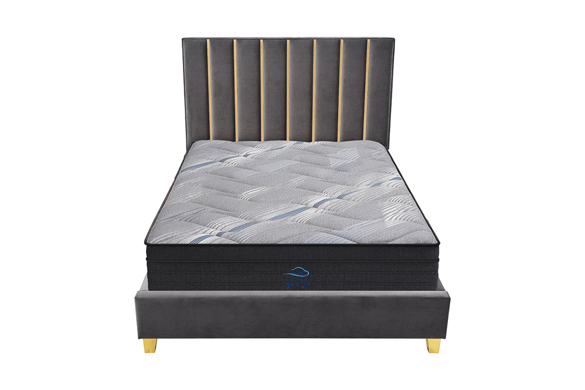 AMARA DARK GREY QUEEN BED