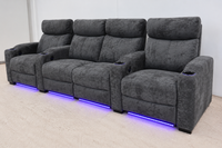 MAYFAIR CHARCOAL FABRIC THEATRE LOUNGE