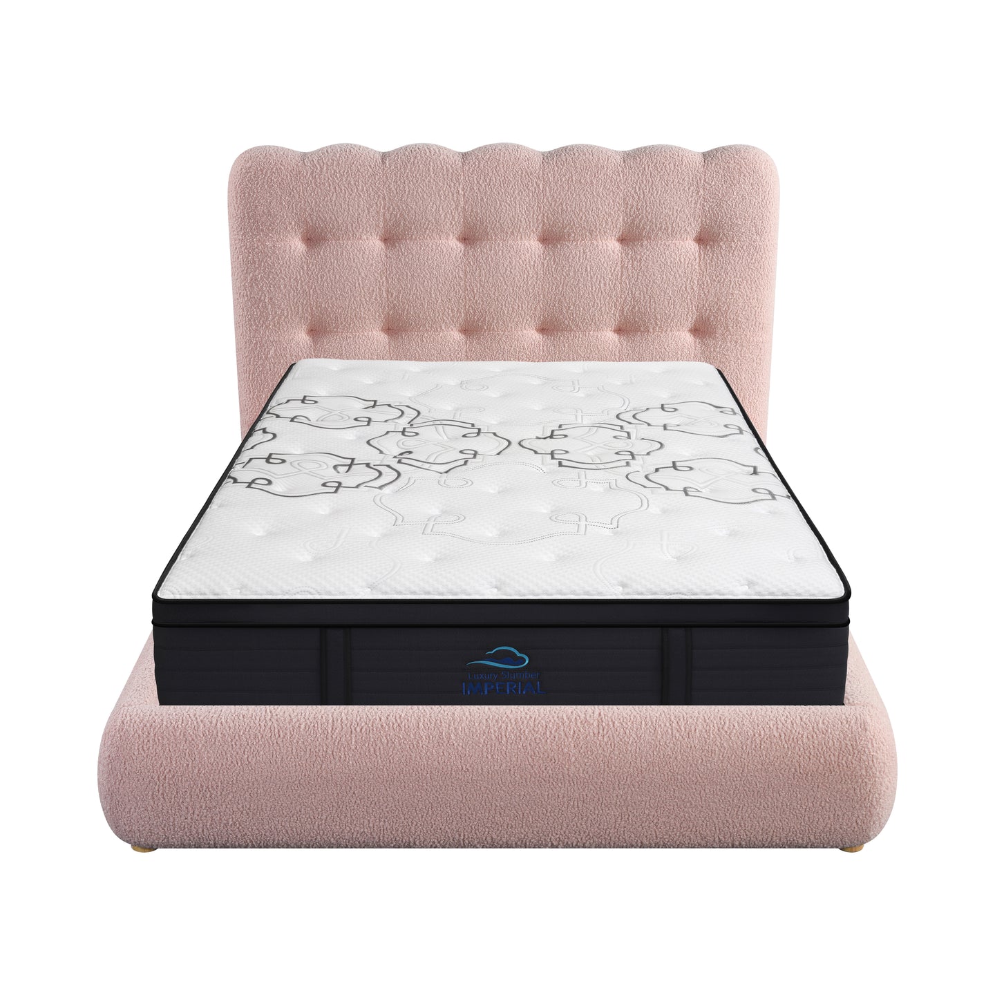 AVA PINK DOUBLE BED WITH GAS LIFT