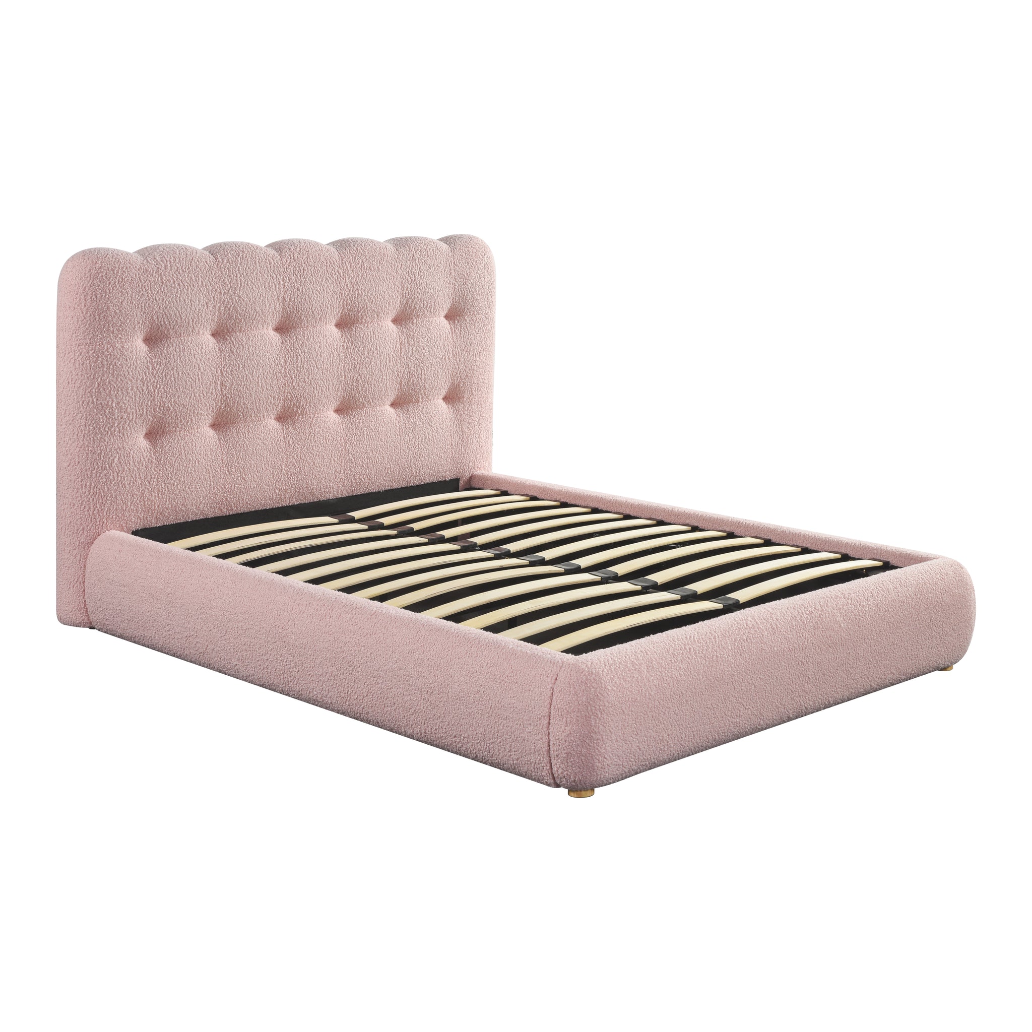 AVA PINK DOUBLE BED WITH GAS LIFT