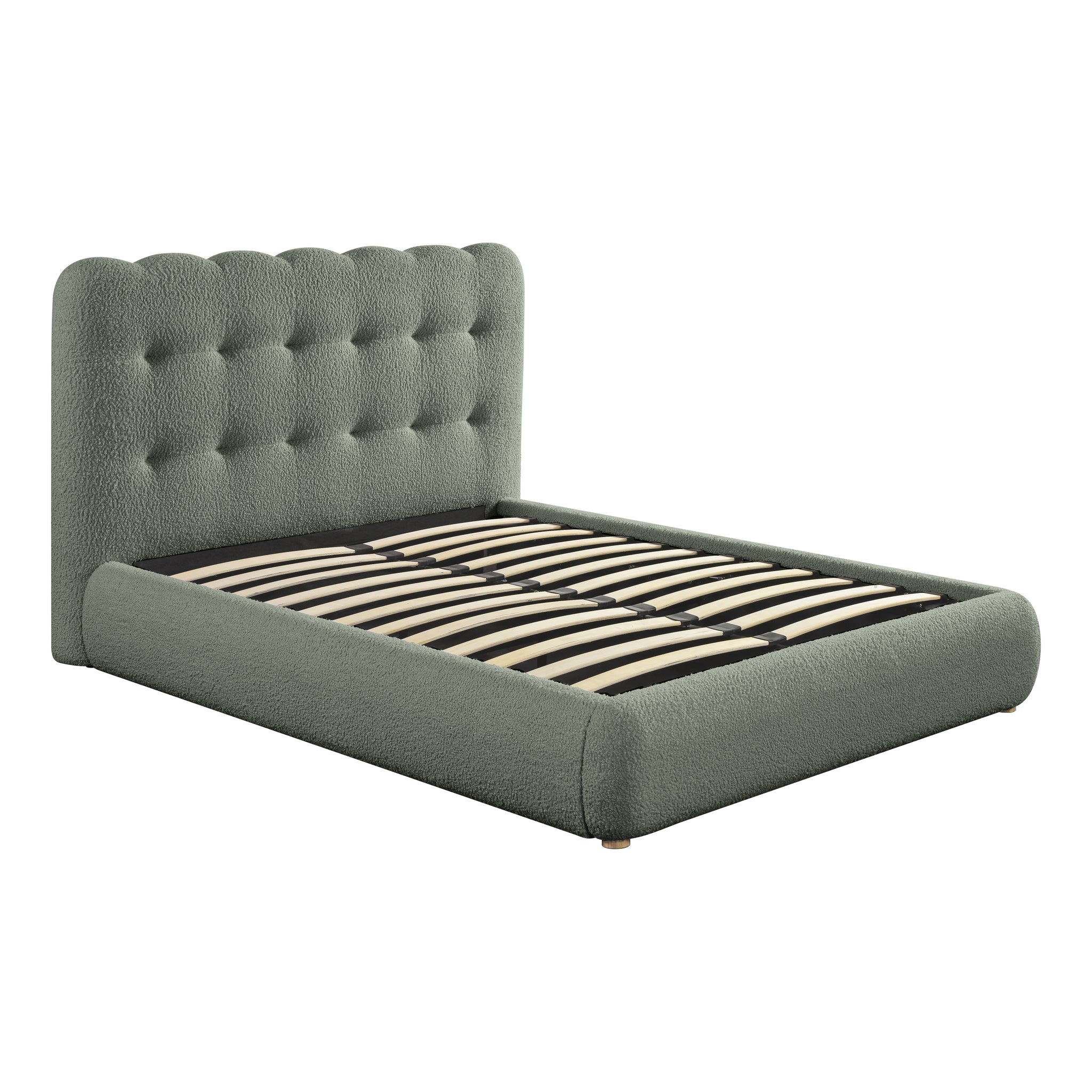 AVA GREEN KING SINGLE BED WITH GAS LIFT