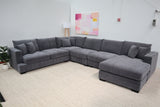 EMERSON DARK GREY CORNER WITH CHAISE