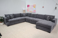 EMERSON DARK GREY CORNER WITH CHAISE