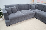 EMERSON DARK GREY CORNER WITH CHAISE
