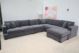 EMERSON DARK GREY CORNER WITH CHAISE