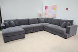 EMERSON DARK GREY CORNER WITH CHAISE