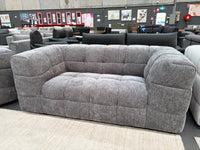 ZOE GREY FABRIC 2 SEATER
