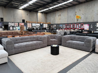 ZOE GREY FABRIC 2 SEATER