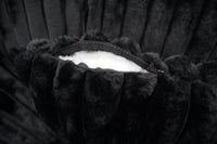 EVE BLACK FAUX FUR LOVESEAT