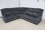 PAYTON DARK GREY FABRIC ELECTRIC CORNER LOUNGE