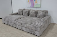 EVE GREY LOVESEAT