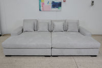 EVE LIGHT GREY SHARE LOVESEAT