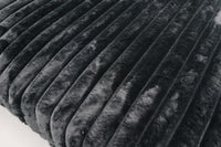 EVE BLACK FAUX FUR LOVESEAT