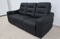 MELBOURNE BLACK 3 SEATER