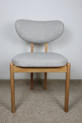 SEB LIGHT GREY FABRIC DINING CHAIR
