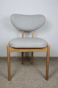 SEB LIGHT GREY FABRIC DINING CHAIR