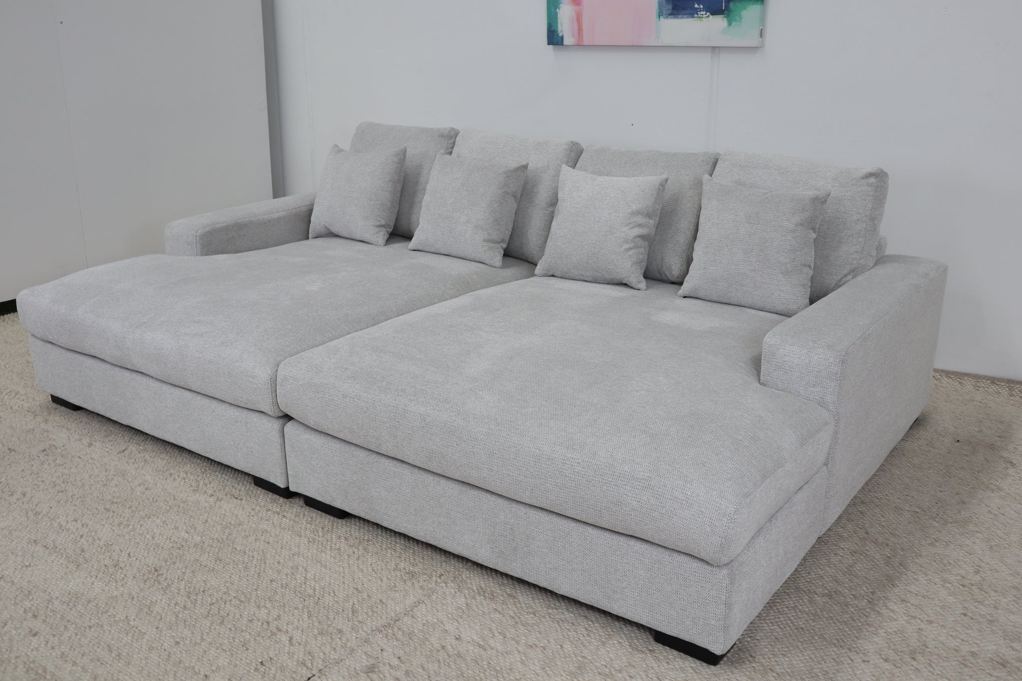 EVE LIGHT GREY SHARE LOVESEAT