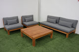 JEANNIE TEAK 3PCE OUTDOOR SETTING