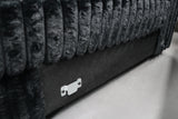 EVE BLACK FAUX FUR LOVESEAT