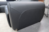 HAMISH BLACK LEATHER ELECTRIC CORNER LOUNGE SUITE