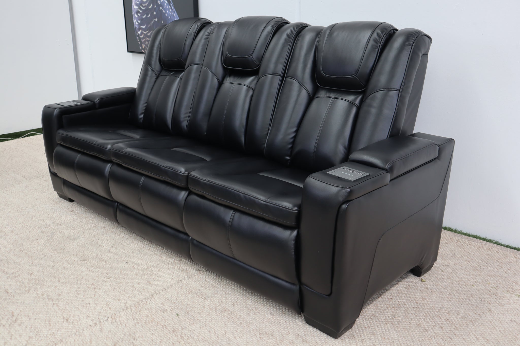 JASPER BLACK 3 SEATER